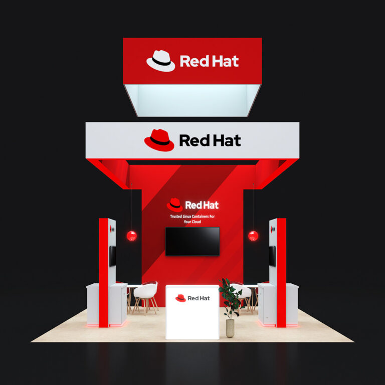 PE2020 46 — 20x20 trade show booth rental by Pure Exhibits