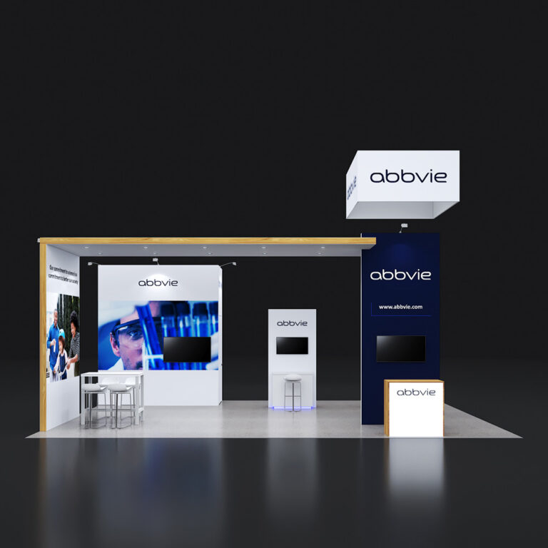 PE2030 26 — 20x30 trade show booth rental by Pure Exhibits