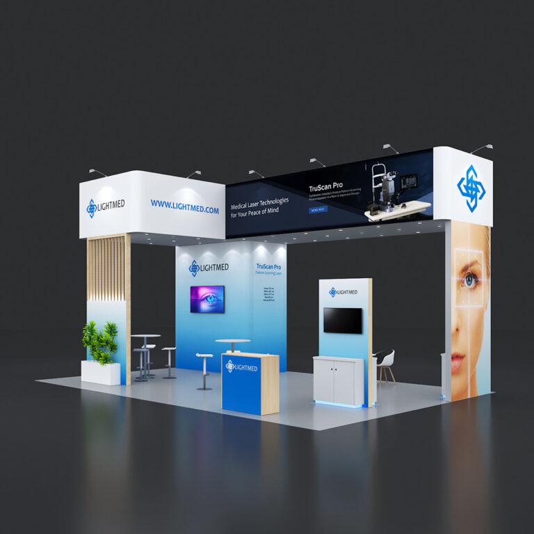 PE2030 29 — 20x30 trade show booth rental by Pure Exhibits