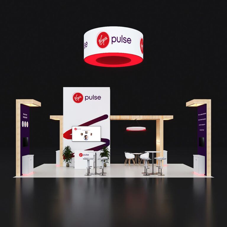 PE2030 34 — 20x30 trade show booth rental by Pure Exhibits