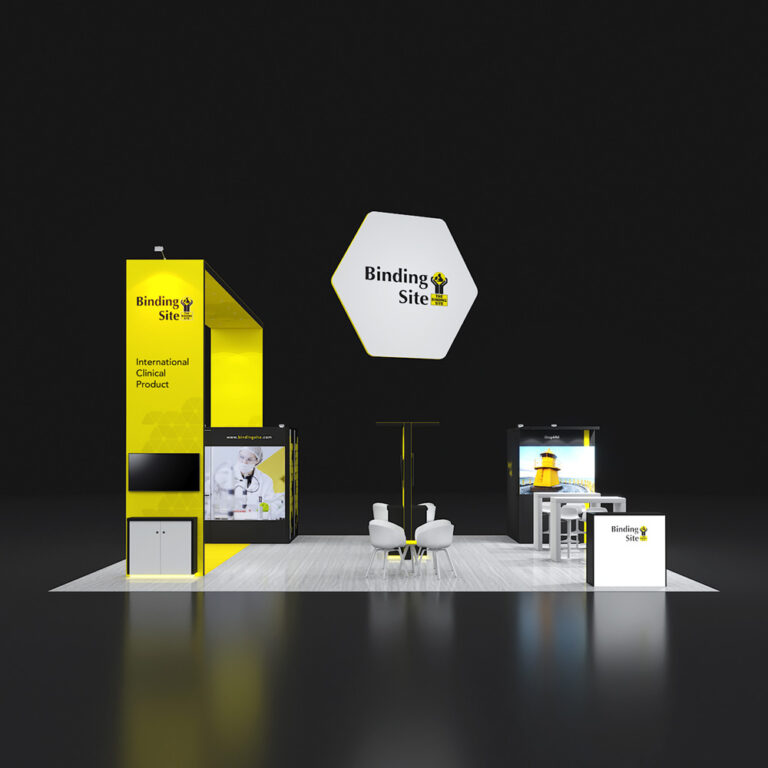 PE3030 24 — 30x30 trade show booth rental by Pure Exhibits