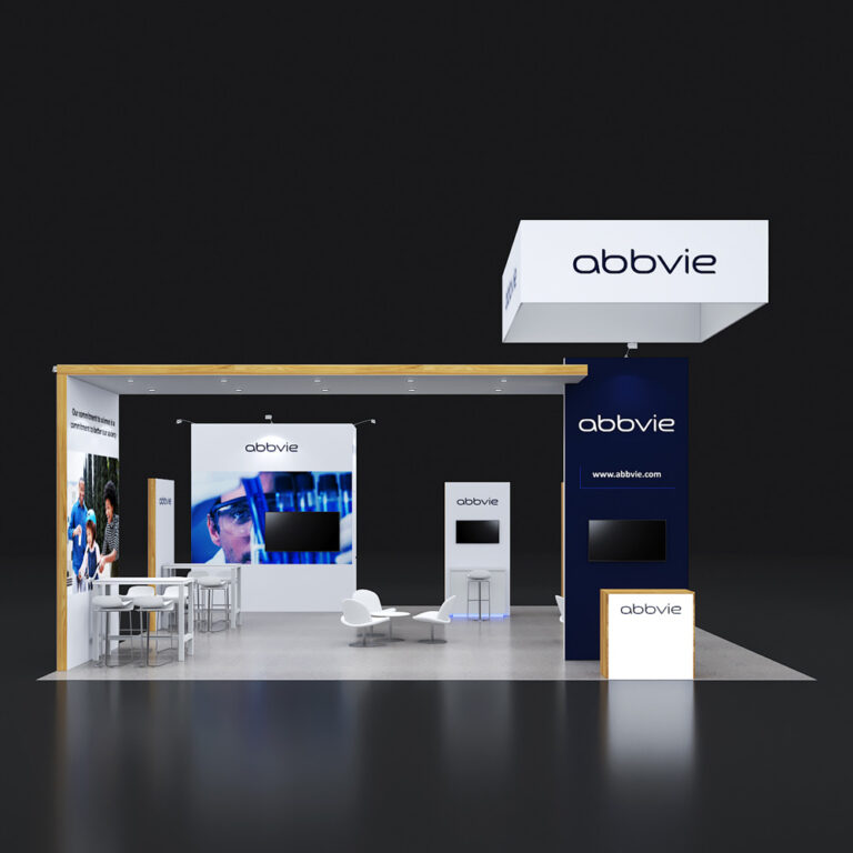 PE3030 25 — 30x30 trade show booth rental by Pure Exhibits