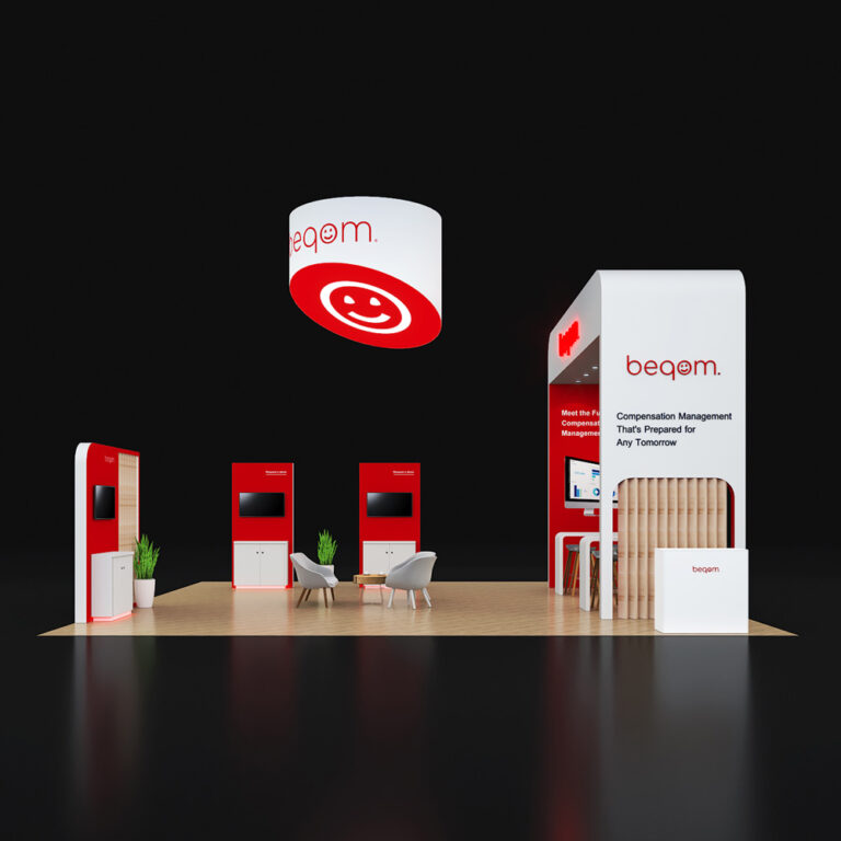 PE3030 32 — 30x30 trade show booth rental by Pure Exhibits