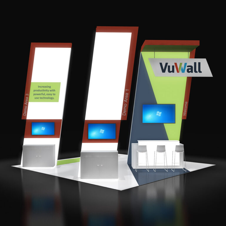 PE2020 61 — 20x20 trade show booth rental by Pure Exhibits