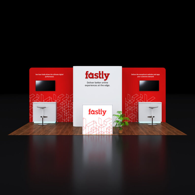 PE1020 33 — 10x20 trade show booth rental by Pure Exhibits