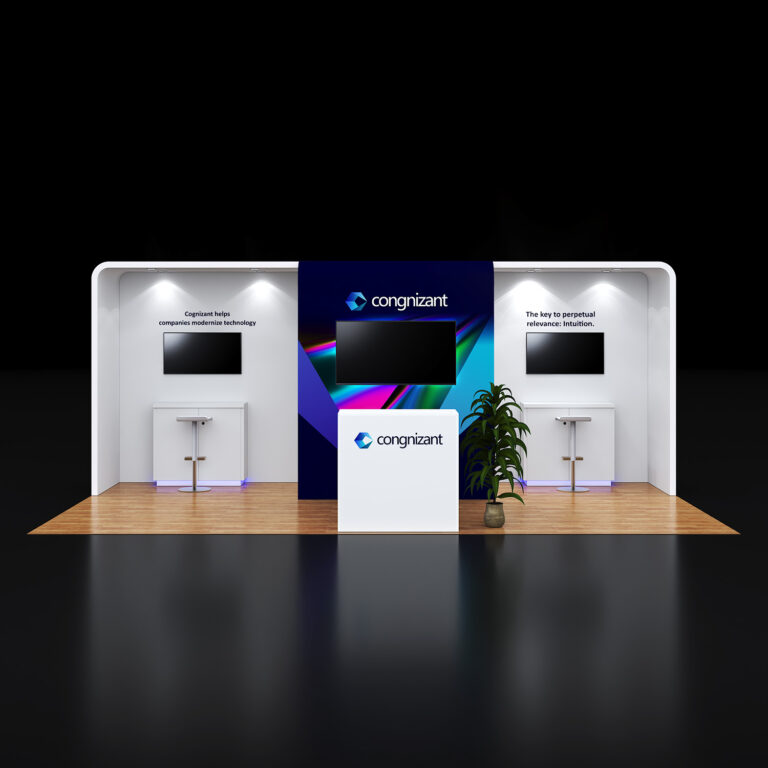 PE1020 37 — 10x20 trade show booth rental by Pure Exhibits