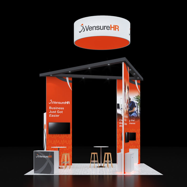 PE2020 64 — 20x20 trade show booth rental by Pure Exhibits