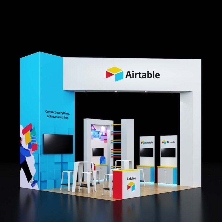 PE2020 62 — 20x20 trade show booth rental by Pure Exhibits