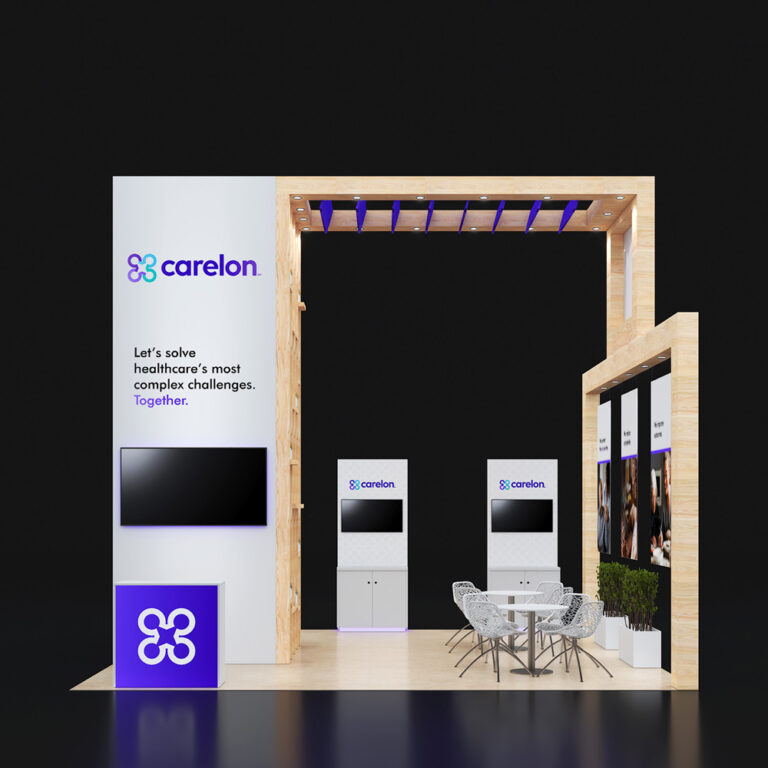 PE2020 63 — 20x20 trade show booth rental by Pure Exhibits
