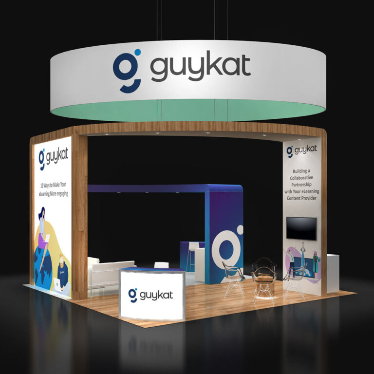 PE2020 70 — 20x20 trade show booth rental by Pure Exhibits