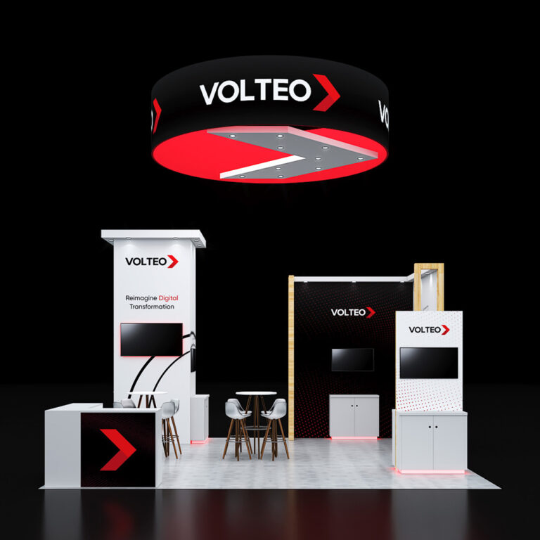 PE2020 66 — 20x20 trade show booth rental by Pure Exhibits