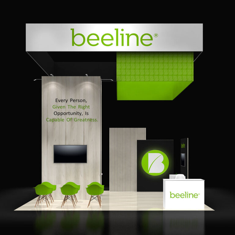 PE2020 89 — 20x20 trade show booth rental by Pure Exhibits