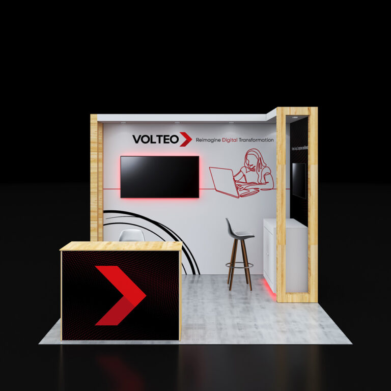 PE1010 38 — 10x10 trade show booth rental by Pure Exhibits