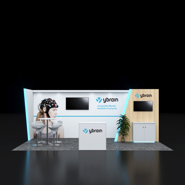 PE1020 58 — 10x20 trade show booth rental by Pure Exhibits