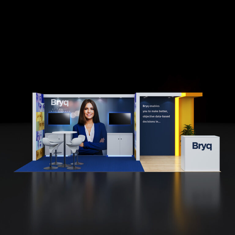 PE1020 55 — 10x20 trade show booth rental by Pure Exhibits