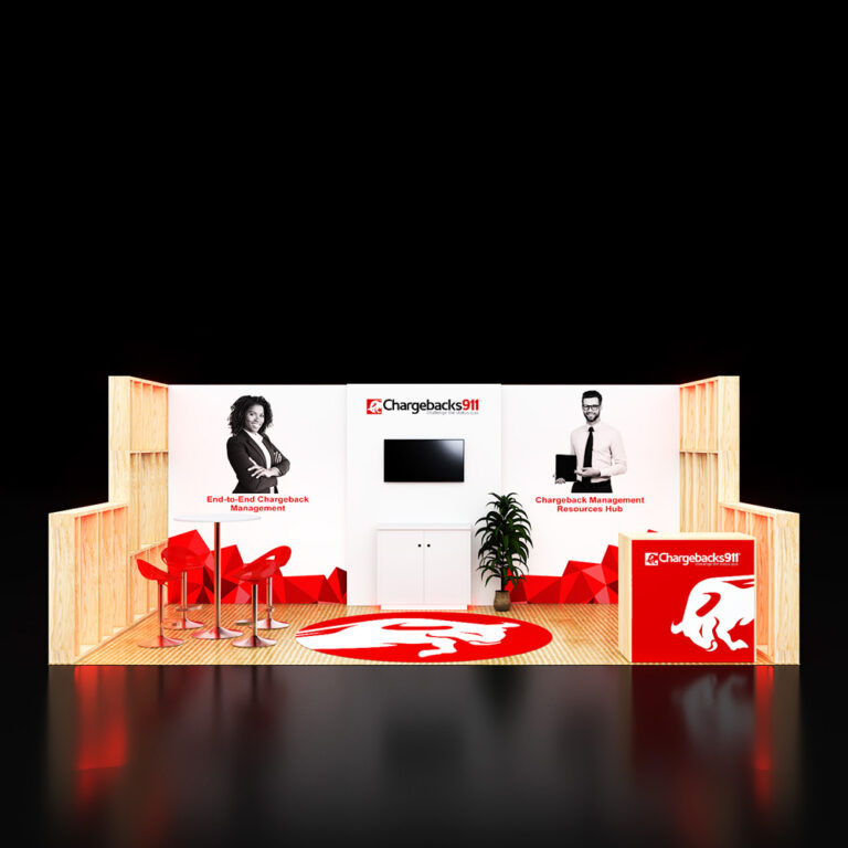 PE1020 54 — 10x20 trade show booth rental by Pure Exhibits