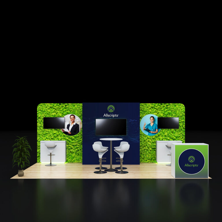 PE1020 53 — 10x20 trade show booth rental by Pure Exhibits