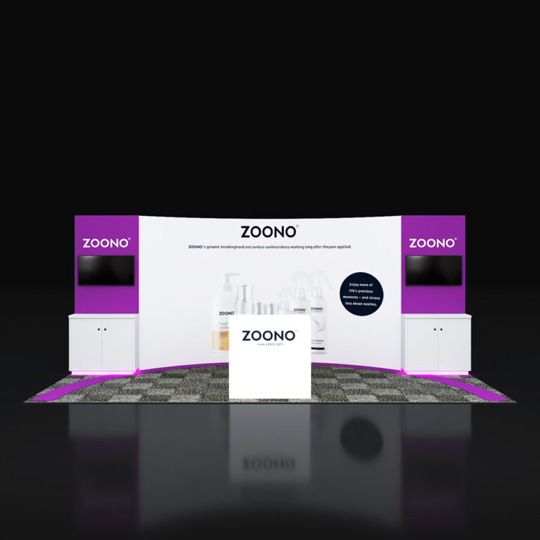 PE1020 51 — 10x20 trade show booth rental by Pure Exhibits