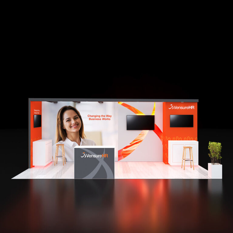 PE1020 41 — 10x20 trade show booth rental by Pure Exhibits