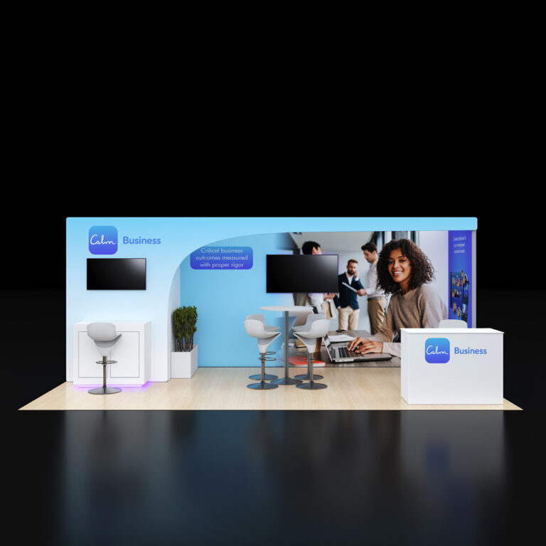 PE1020 46 — 10x20 trade show booth rental by Pure Exhibits