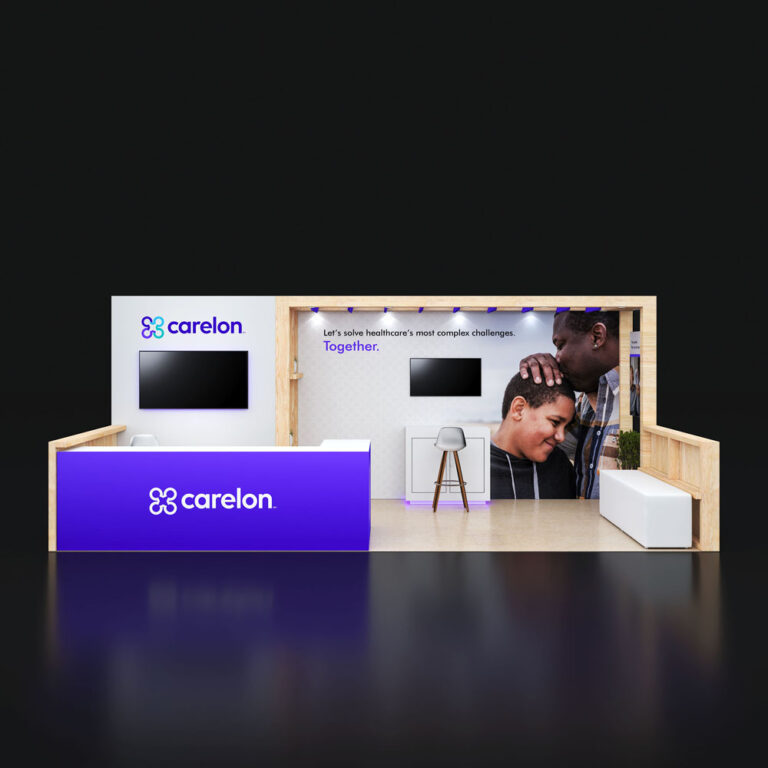 PE1020 48 — 10x20 trade show booth rental by Pure Exhibits