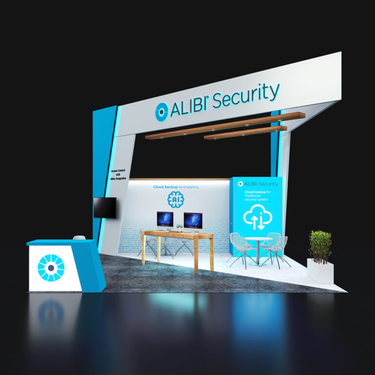 PE2020 77 — 20x20 trade show booth rental by Pure Exhibits