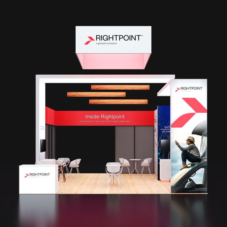 PE2020 78 — 20x20 trade show booth rental by Pure Exhibits