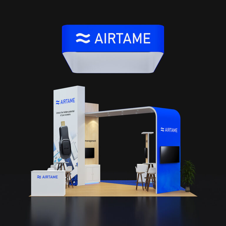 PE2020 81 — 20x20 trade show booth rental by Pure Exhibits
