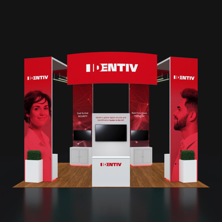 PE2020 82 — 20x20 trade show booth rental by Pure Exhibits