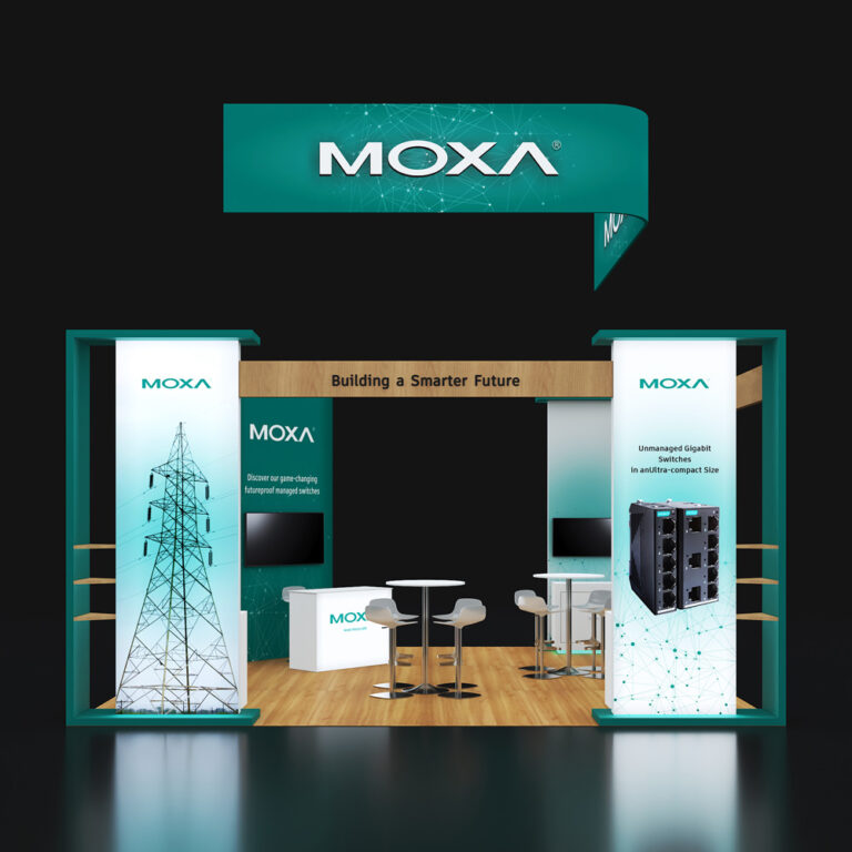 PE2020 83 — 20x20 trade show booth rental by Pure Exhibits