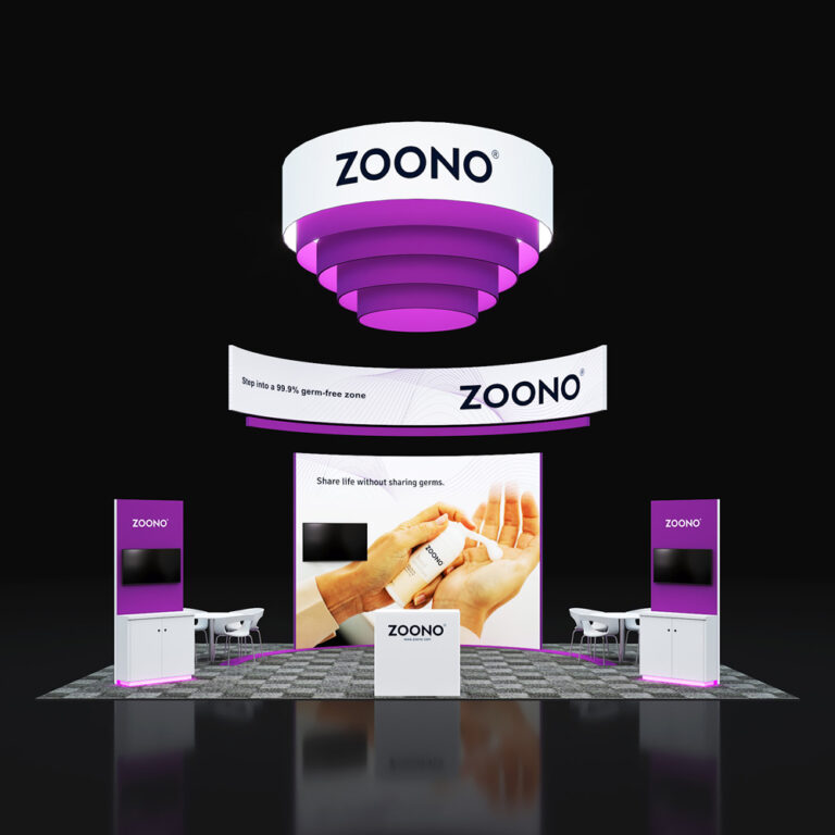 PE2030 49 — 20x30 trade show booth rental by Pure Exhibits