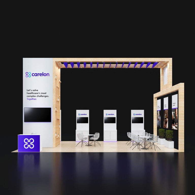 PE2030 60 — 20x30 trade show booth rental by Pure Exhibits