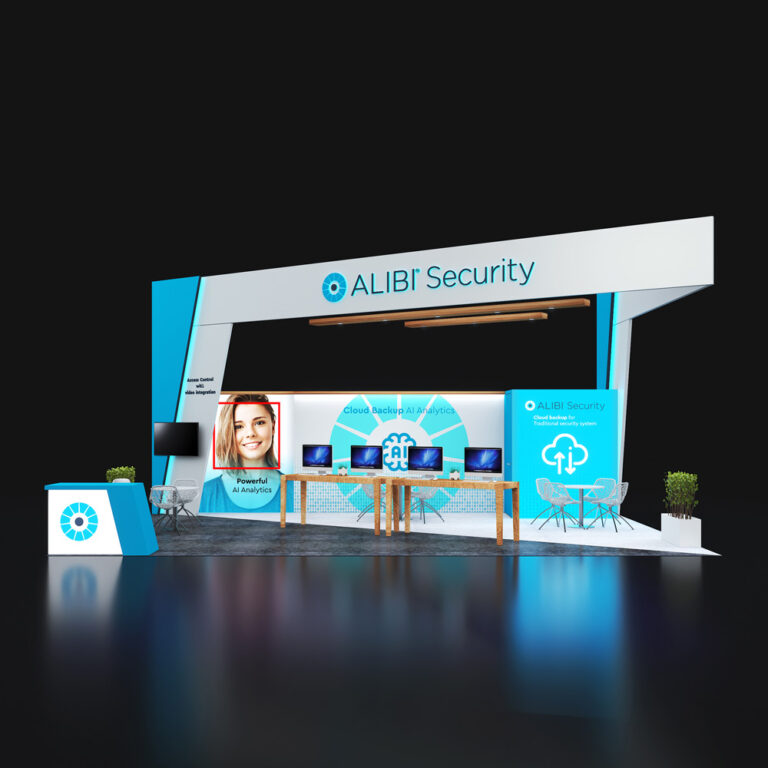 PE2030 61 — 20x30 trade show booth rental by Pure Exhibits