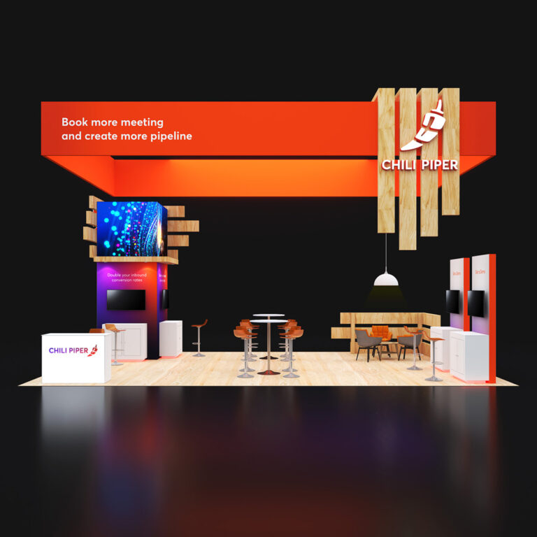 PE2030 62 — 20x30 trade show booth rental by Pure Exhibits