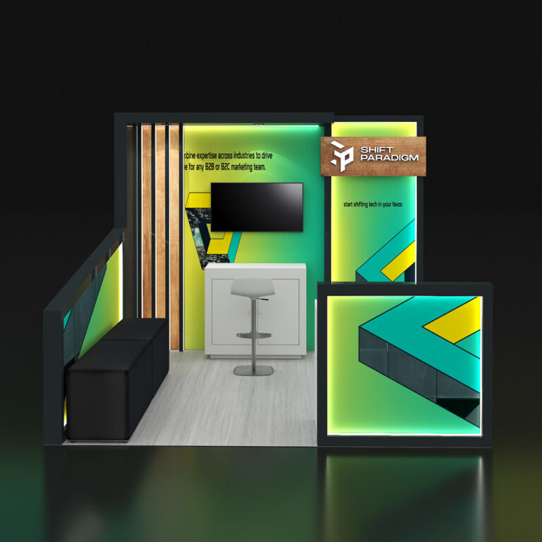 PE1010 48 — 10x10 trade show booth rental by Pure Exhibits