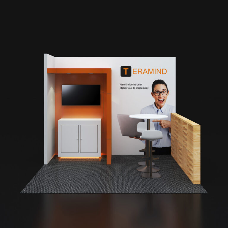 PE1010 49 — 10x10 trade show booth rental by Pure Exhibits