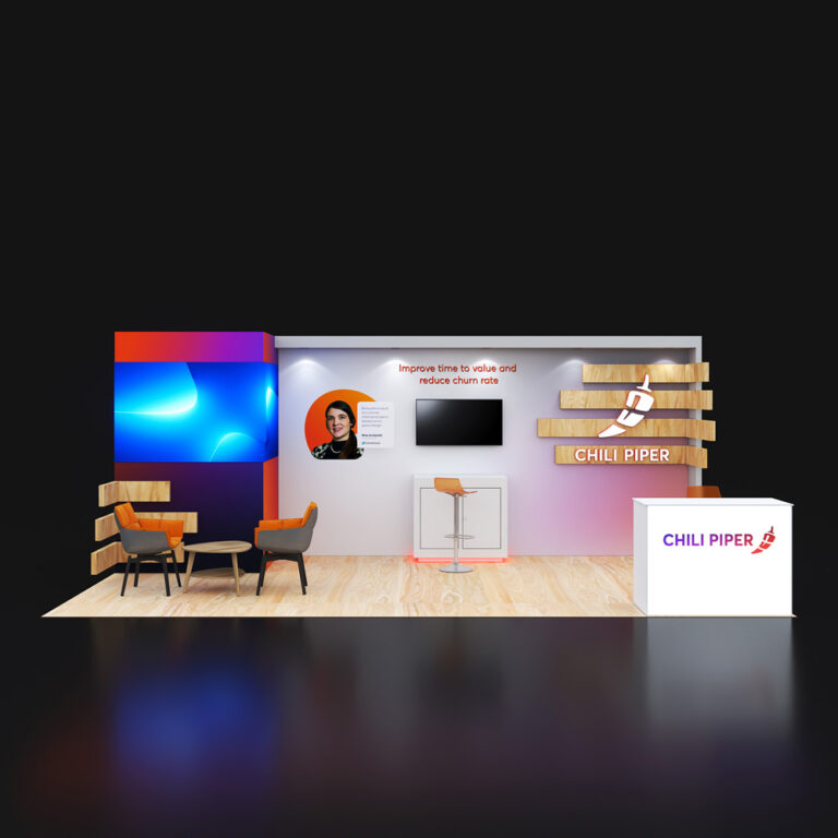 PE1020 66 — 10x20 trade show booth rental by Pure Exhibits