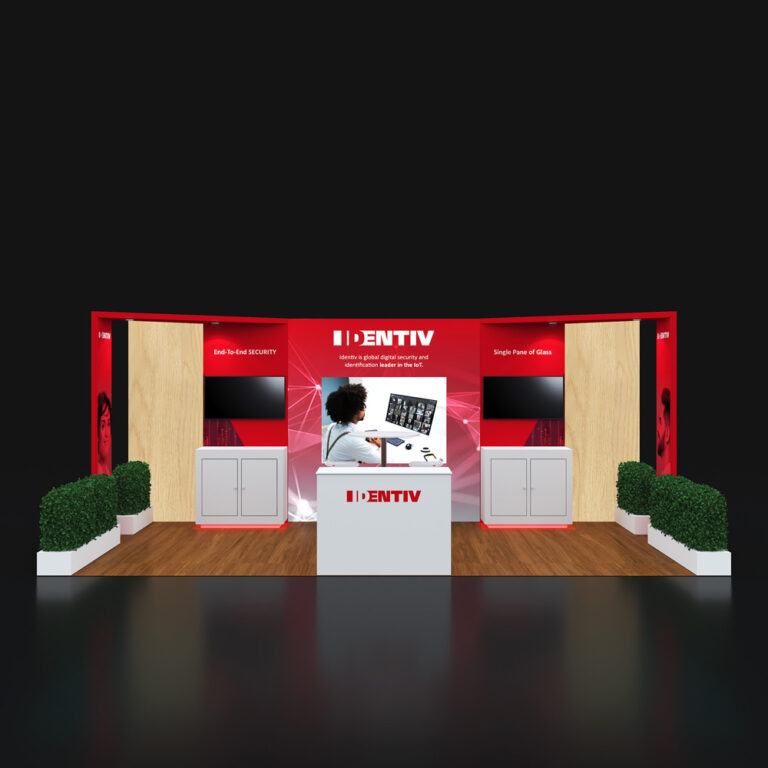 PE1020 59 — 10x20 trade show booth rental by Pure Exhibits