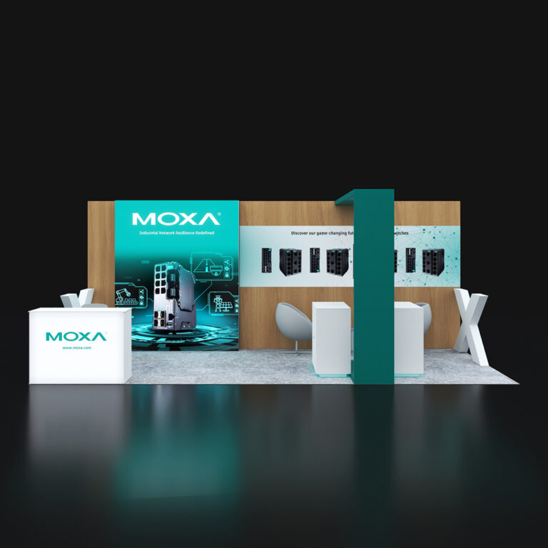 PE1020 60 — 10x20 trade show booth rental by Pure Exhibits