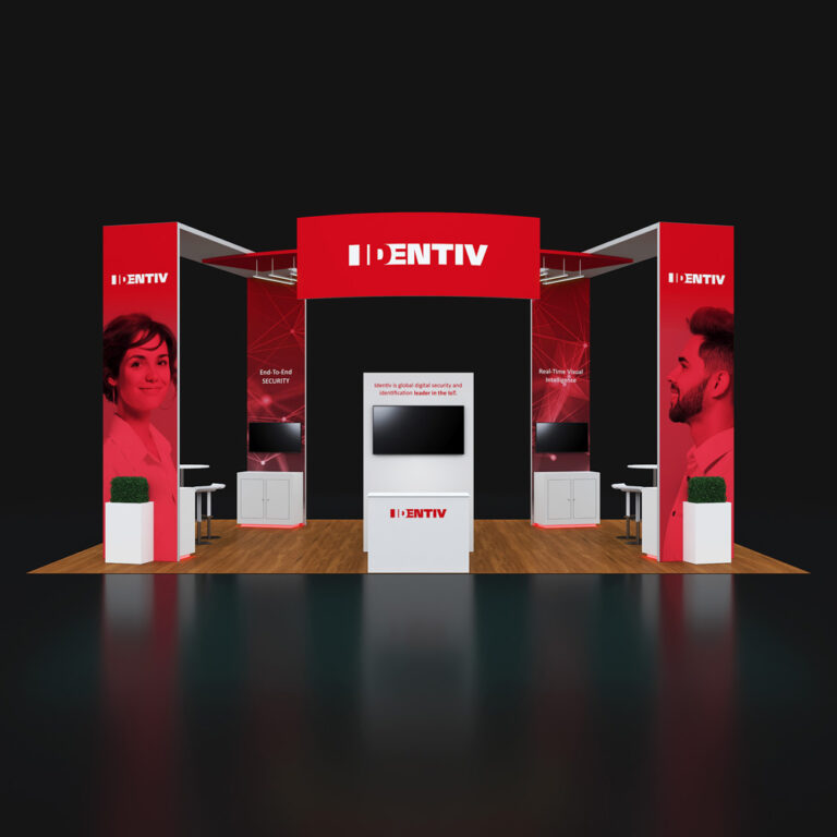 PE2030 65 — 20x30 trade show booth rental by Pure Exhibits