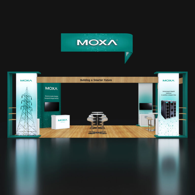 PE2030 66 — 20x30 trade show booth rental by Pure Exhibits