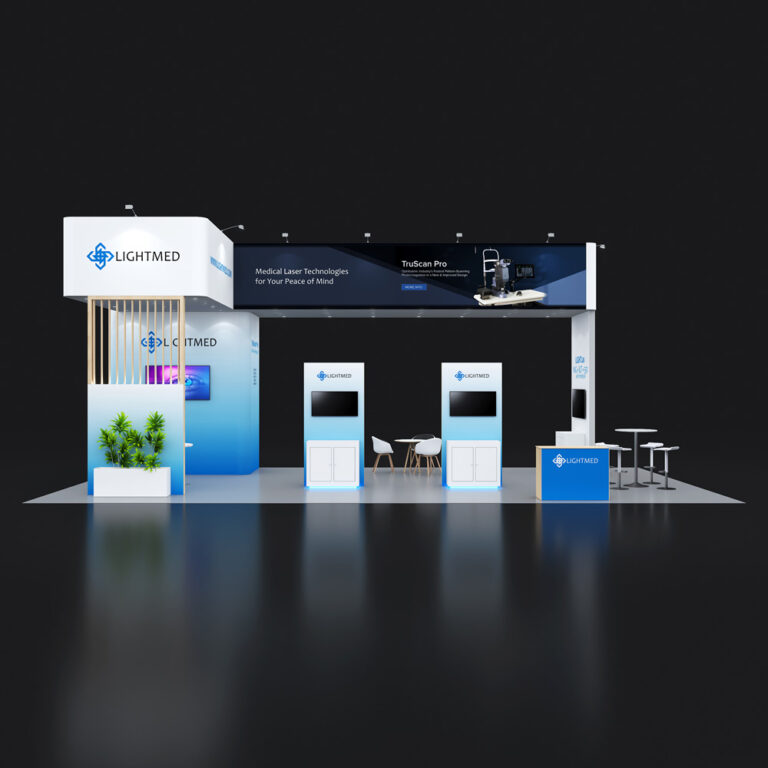 PE2040 16 — 20x40 trade show booth rental by Pure Exhibits