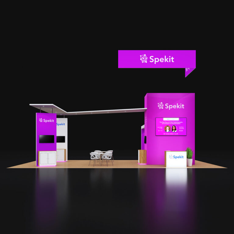 PE2040 15 — 20x40 trade show booth rental by Pure Exhibits