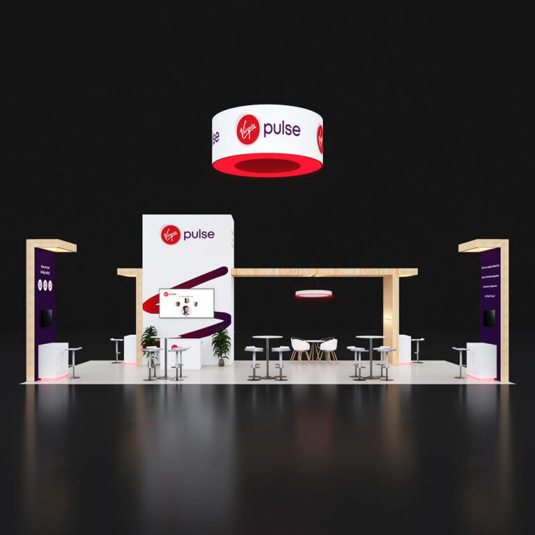PE2040 11 — 20x40 trade show booth rental by Pure Exhibits