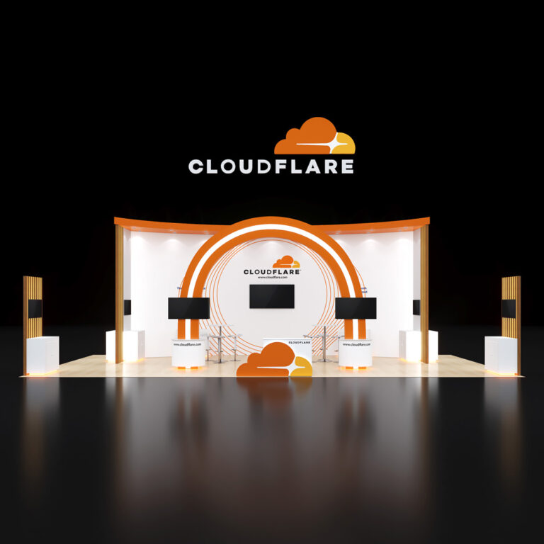 PE2040 20 — 20x40 trade show booth rental by Pure Exhibits