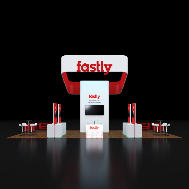 PE2040 21 — 20x40 trade show booth rental by Pure Exhibits