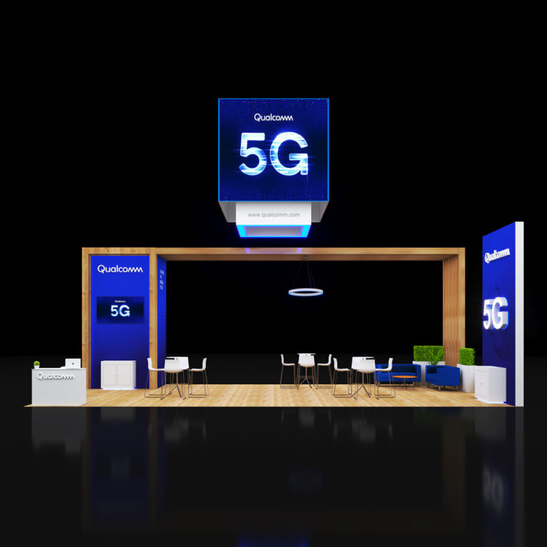 PE2040 25 — 20x40 trade show booth rental by Pure Exhibits