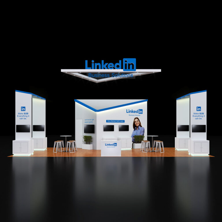 PE2040 26 — 20x40 trade show booth rental by Pure Exhibits