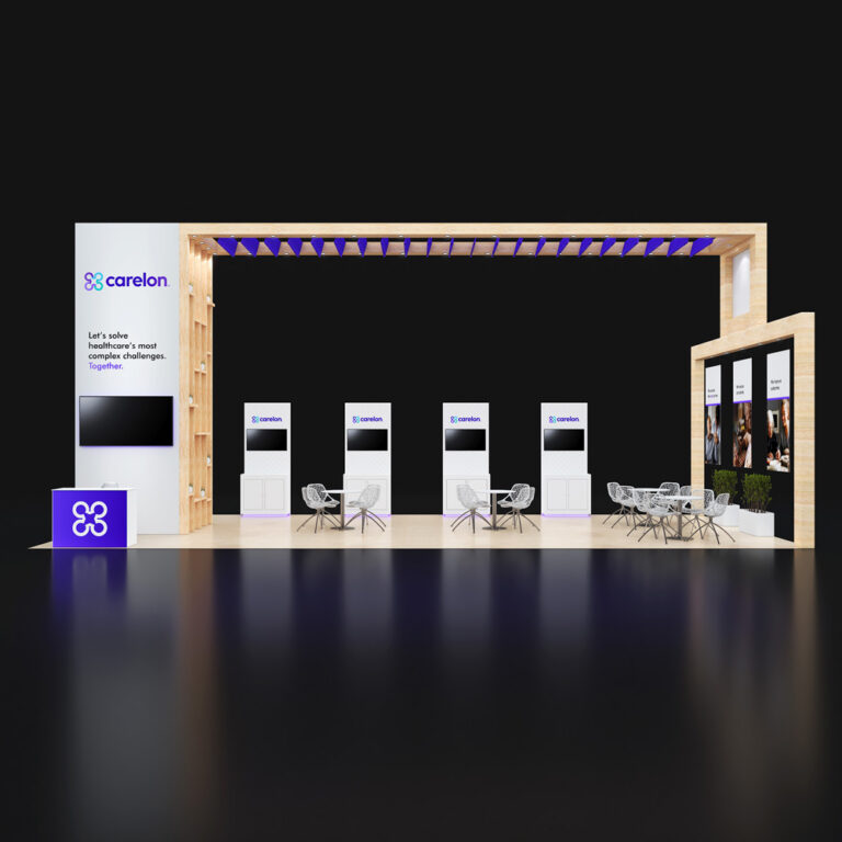 PE2040 28 — 20x40 trade show booth rental by Pure Exhibits