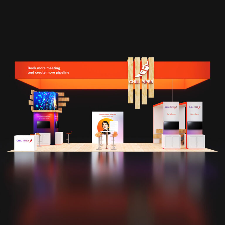 PE2040 03 — 20x40 trade show booth rental by Pure Exhibits